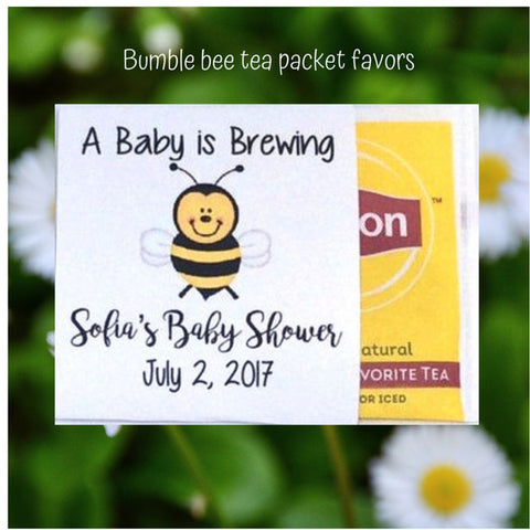 Bumble Bee Tea Packets - Favor Universe