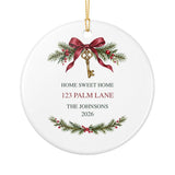 back — personalized new home ceramic ornament