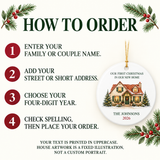 how to order — personalized new home ceramic ornament