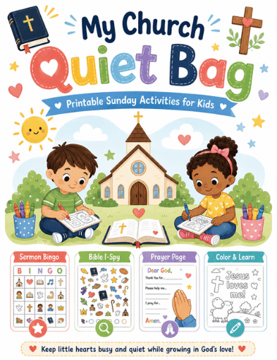 Church Quiet Bag printable preview