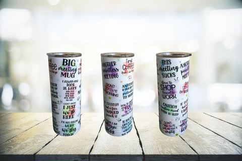 22 oz skinny tumbler - Funny Office Tumbler design - Favor Universe