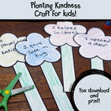 Printable Kindness Craft for Kids | Flowerpot Template | Write Kind Acts | Kid Craft | Christian or Classroom Use — preview 3
