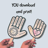 Finger Prayer Handprint Craft | Christian Kids Printable | Talking to God Fan | Sunday School or VBS Activity — preview 3
