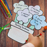 Printable Kindness Craft for Kids | Flowerpot Template | Write Kind Acts | Kid Craft | Christian or Classroom Use — preview 1