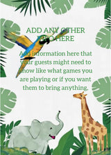 Animated Safari Baby Shower Invitation: Editable Canva Video (Digital Download) — preview 3