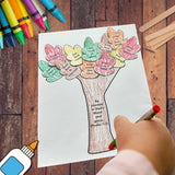 Grow in Faith Tree Craft Printable – Printable Bible Activity with Scripture-Filled Items - Sunday School, VBS, Homeschool Christian Craft — preview 1