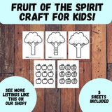 Apple Tree Craft Printable – Printable Bible Activity with Scripture-Filled Items - Sunday School, VBS, Homeschool Christian Craft — preview 3