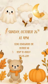 Animated Fall Baby Shower Invitation Video: Editable Canva Template — preview 3