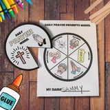 Daily Prayer Prompts Wheel | Christian Kids Prayer Craft | Bible Activity for Sunday School & Homeschool — preview 1