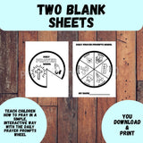 Daily Prayer Prompts Wheel | Christian Kids Prayer Craft | Bible Activity for Sunday School & Homeschool — preview 3