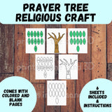 Grow in Faith Tree Craft Printable – Printable Bible Activity with Scripture-Filled Items - Sunday School, VBS, Homeschool Christian Craft — preview 2