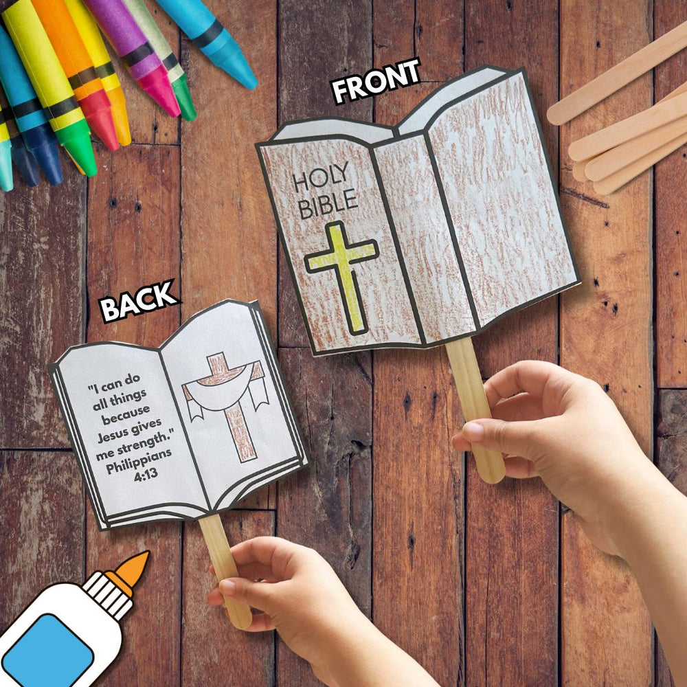 DIY Bible Verse Craft – Popsicle Stick Craft – Fun & Easy Christian Activity for Kids - Sunday School, VBS, Homeschool Christian Craft — preview 1