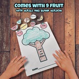 Fruit of The Spirit Craft Printable – Printable Bible Activity with Scripture-Filled Items - Sunday School, VBS, Homeschool Christian Craft — preview 2