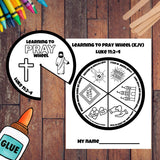 Learning to Pray Prompts Wheel | Christian Kids Prayer Craft | Bible Activity for Sunday School & Homeschool — preview 1