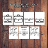 Christian Prayer Tools Paper Craft for Kids | Prayer Prompt Basket Printable | Sunday School Activity | Toolbox Craft — preview 3