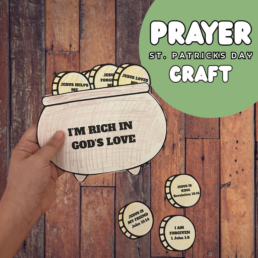 St. Patrick's Day Paper Craft for Kids | Christian Craft Printable | Sunday School Activity | VBS Craft | Sunday School Craft — preview 1