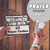 Christian Prayer Tools Paper Craft for Kids | Prayer Prompt Basket Printable | Sunday School Activity | Toolbox Craft — preview 1
