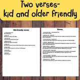 Bible Verse Fries Printable Craft for Kids, Christian Cut and Paste Activity, Sunday School Bible Craft, Homeschool Church Printable — preview 8