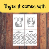 Prayer Popcorn Printable, Learn to Pray Activity, Christian Prayer Craft for Sunday School, Homeschool Bible Lesson, Kids Church Printable — preview 8