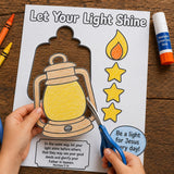Bible Craft Printable | Sunday School Printable | Bible Activity | VBS Kids Craft | Christian Coloring Cut and Paste Activity — preview 3