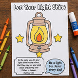 Bible Craft Printable | Sunday School Printable | Bible Activity | VBS Kids Craft | Christian Coloring Cut and Paste Activity — preview 5