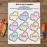 Prayer Popcorn Printable, Learn to Pray Activity, Christian Prayer Craft for Sunday School, Homeschool Bible Lesson, Kids Church Printable — preview 6