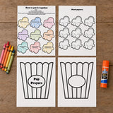 Prayer Popcorn Printable, Learn to Pray Activity, Christian Prayer Craft for Sunday School, Homeschool Bible Lesson, Kids Church Printable — preview 7