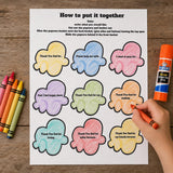 Prayer Popcorn Printable, Learn to Pray Activity, Christian Prayer Craft for Sunday School, Homeschool Bible Lesson, Kids Church Printable — preview 3