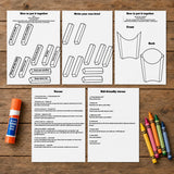 Bible Verse Fries Printable Craft for Kids, Christian Cut and Paste Activity, Sunday School Bible Craft, Homeschool Church Printable — preview 6