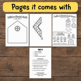 Build-a-Church Bible Craft Printable, Psalm 122:1 Sunday School Activity, Church Cut and Paste Craft, Christian Kids Craft, VBS Printable — preview 5