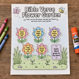 Bible Verse Garden Craft Printable | Christian Kids Activity | Sunday School Bible Craft | God’s Word Garden | VBS Printable — preview 4