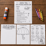 God’s Promises Umbrella Craft Printable | Bible Promise Craft | Sunday School Cut and Paste Activity | Christian Kids Craft | VBS Printable — preview 9