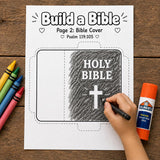Build a Bible Craft Printable | Bible Booklet Craft for Kids | Sunday School Activity | VBS Bible Craft | Christian Kids Printable — preview 2
