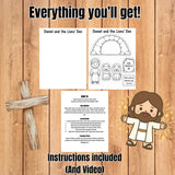 Daniel and the Lions’ Den Craft | Sunday School Printable | Bible Activity | VBS Kids Craft | Christian Coloring Cut and Paste Activity — preview 4
