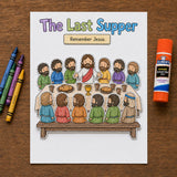The Last Supper Craft | Bible Story Activity for Kids | Sunday School Easter Craft | Christian Coloring Page | Children’s Ministry Lesson — preview 5