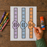 Jesus Loves Me Paper Bracelet Craft Printable | Bible Coloring Wristbands for Kids | Sunday School Activity | Christian Classroom Craft — preview 2