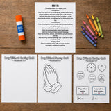 Pray Without Ceasing Bible Craft, 1 Thessalonians 5:17 Prayer Craft for Kids, Sunday School Printable, VBS Activity, Christian Kids Craft — preview 6