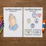 Pray Without Ceasing Bible Craft, 1 Thessalonians 5:17 Prayer Craft for Kids, Sunday School Printable, VBS Activity, Christian Kids Craft — preview 5