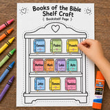 Books of the Bible Shelf Craft Printable | Bible Books Activity | Sunday School Craft | Christian Kids Craft | Bible Lesson Printable — preview 5