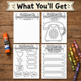 God Hears My Prayers Telephone Craft Printable | Prayer Bible Craft | Sunday School Activity | Christian Kids Cut and Paste Craft — preview 6