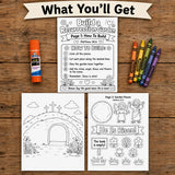 He is Risen Craft Printable | He Is Risen Easter Bible Craft | Empty Tomb Sunday School Activity | Kids Craft — preview 5