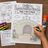 He is Risen Craft Printable | He Is Risen Easter Bible Craft | Empty Tomb Sunday School Activity | Kids Craft — preview 2