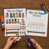 The Last Supper Craft | Bible Story Activity for Kids | Sunday School Easter Craft | Christian Coloring Page | Children’s Ministry Lesson — preview 3