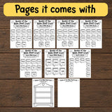 Books of the Bible Shelf Craft Printable | Bible Books Activity | Sunday School Craft | Christian Kids Craft | Bible Lesson Printable — preview 2