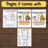 David and Goliath Craft | Bible Story Printable | Sunday School Activity | VBS Craft | Christian Craft | God Helps Me Be Brave Printable — preview 5