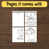 Build-a-Church Bible Craft Printable, Psalm 122:1 Sunday School Activity, Church Cut and Paste Craft, Christian Kids Craft, VBS Printable — preview 6