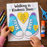 Walking in Kindness Shoes Craft | Christian Kids Bible Activity | Ephesians 4:32 Sunday School Printable | Cut and Paste Craft — preview 2