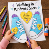 Walking in Kindness Shoes Craft | Christian Kids Bible Activity | Ephesians 4:32 Sunday School Printable | Cut and Paste Craft — preview 6