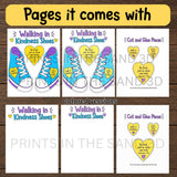 Walking in Kindness Shoes Craft | Christian Kids Bible Activity | Ephesians 4:32 Sunday School Printable | Cut and Paste Craft — preview 3