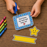 God Knows My Name Name Tag Craft | Christian Kids Printable | Sunday School Craft | Back to School Church Activity | God Loves Me Craft — preview 6